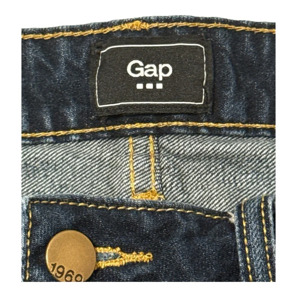 GAP Women's Dark Blue Jean Shorts Size 11/12 100% cotton beach, concerts - Picture 3 of 5